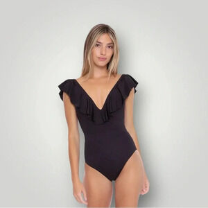 Trina Turk Monaco Swimsuit Sz 6 Black